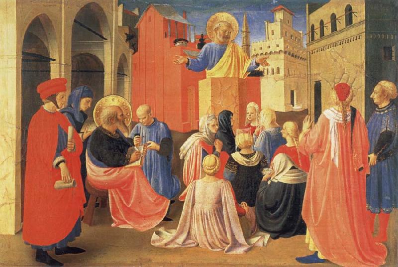 Fra Angelico The Hl. Petrus preaches Germany oil painting art